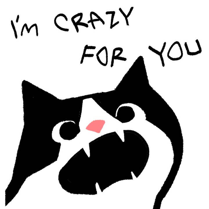I'm Crazy for You - Valentines Day Greeting Card for wholesale by Kayan Pepper Co.
