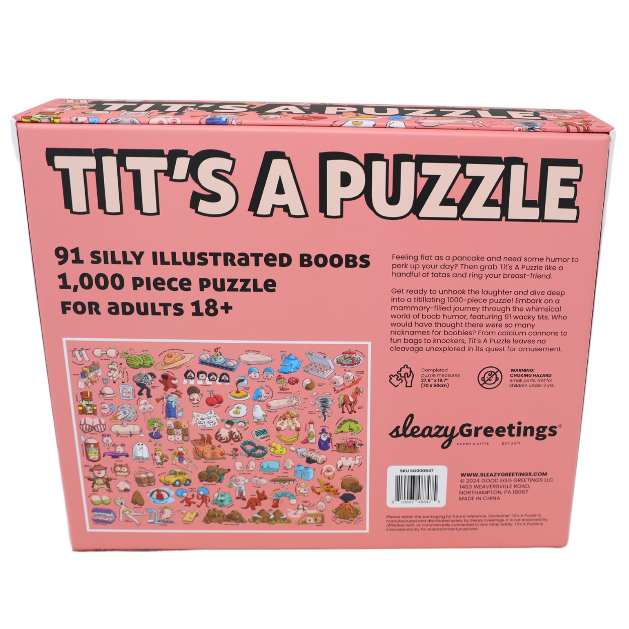 Sleazy Greetings - Wholesale Puzzle - Adult - Tit's A Puzzle12