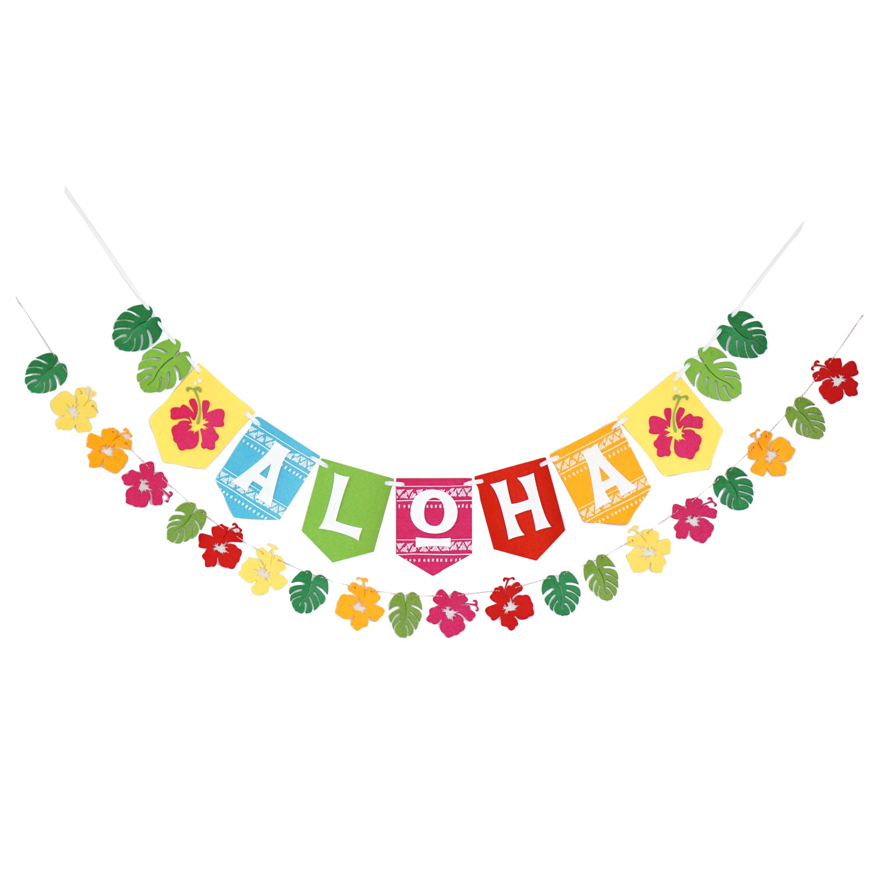 Decomod - Wholesale Feestbord/banner - Aloha Luau Vilt Feestbanner1