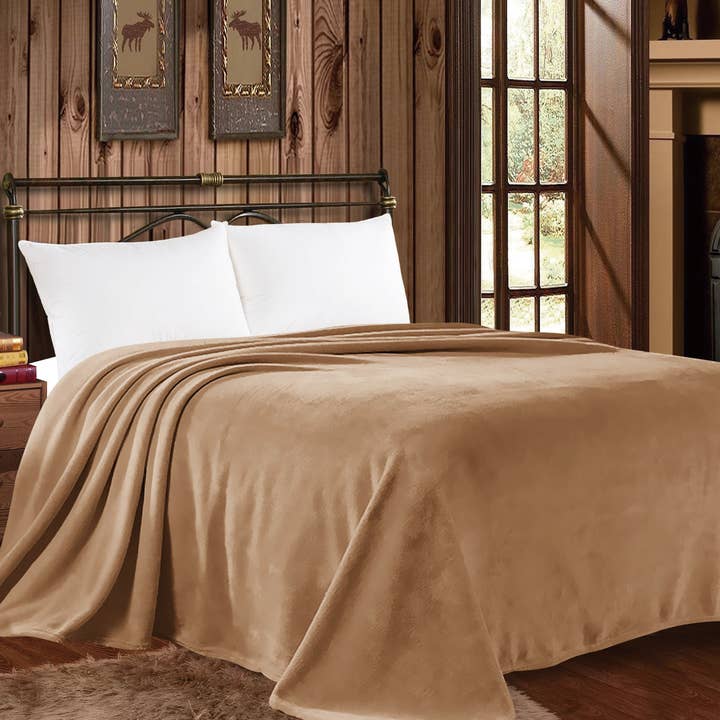 Western Linens - Vendita all'ingrosso Plaid - Coperta King Size Mia - Collezione Solid3