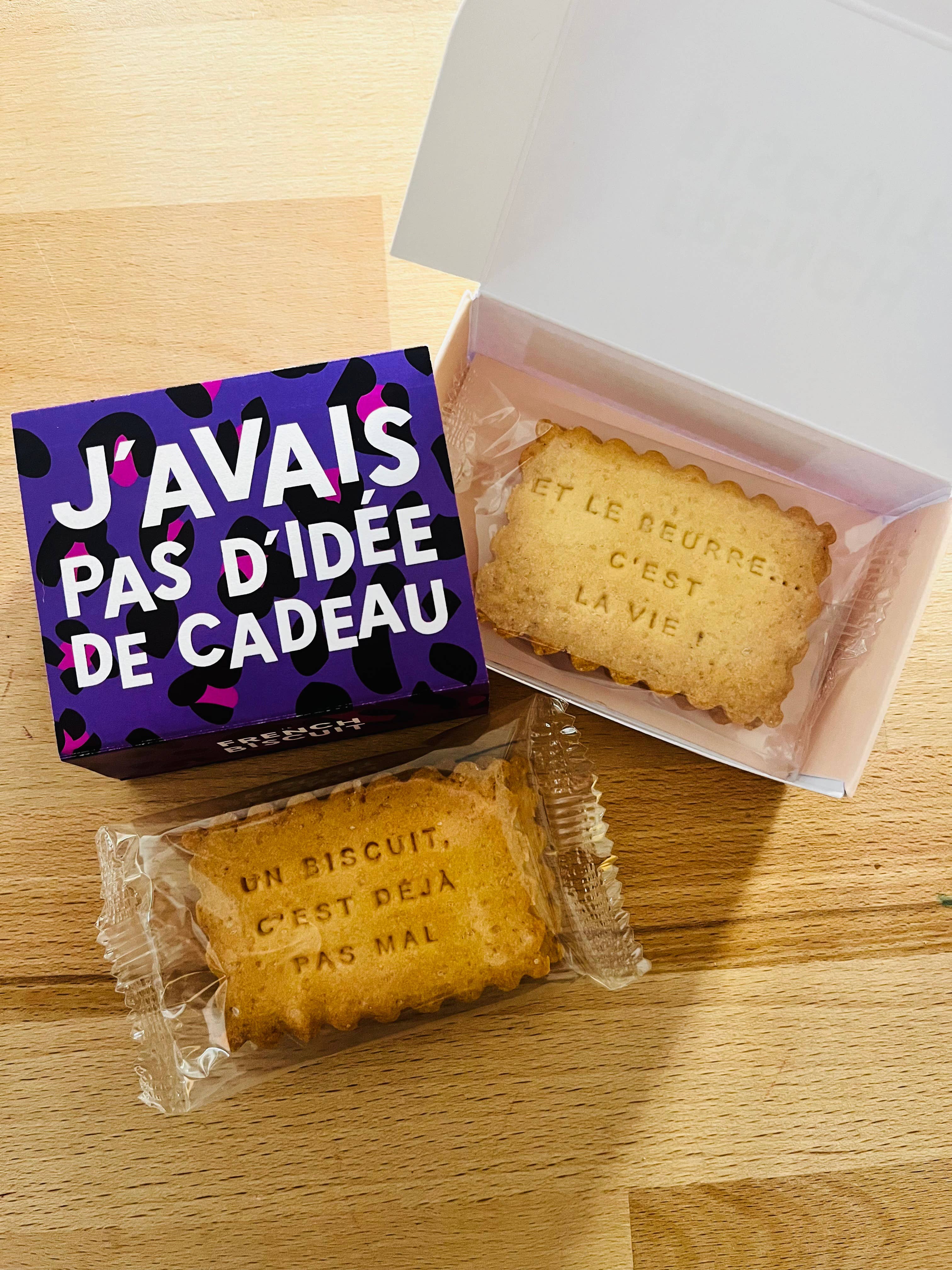 PENTOGONA - Vente Biscuits - Biscuits en boîte de 4 - J'avais pas d'idée de cadeau