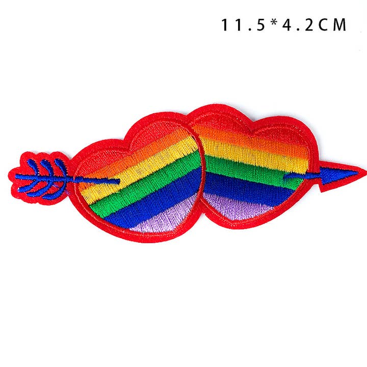 UNISHE - Wholesale Patch - LGBT Style Rainbow Embroidered Fabric DIY Iron on Patches1