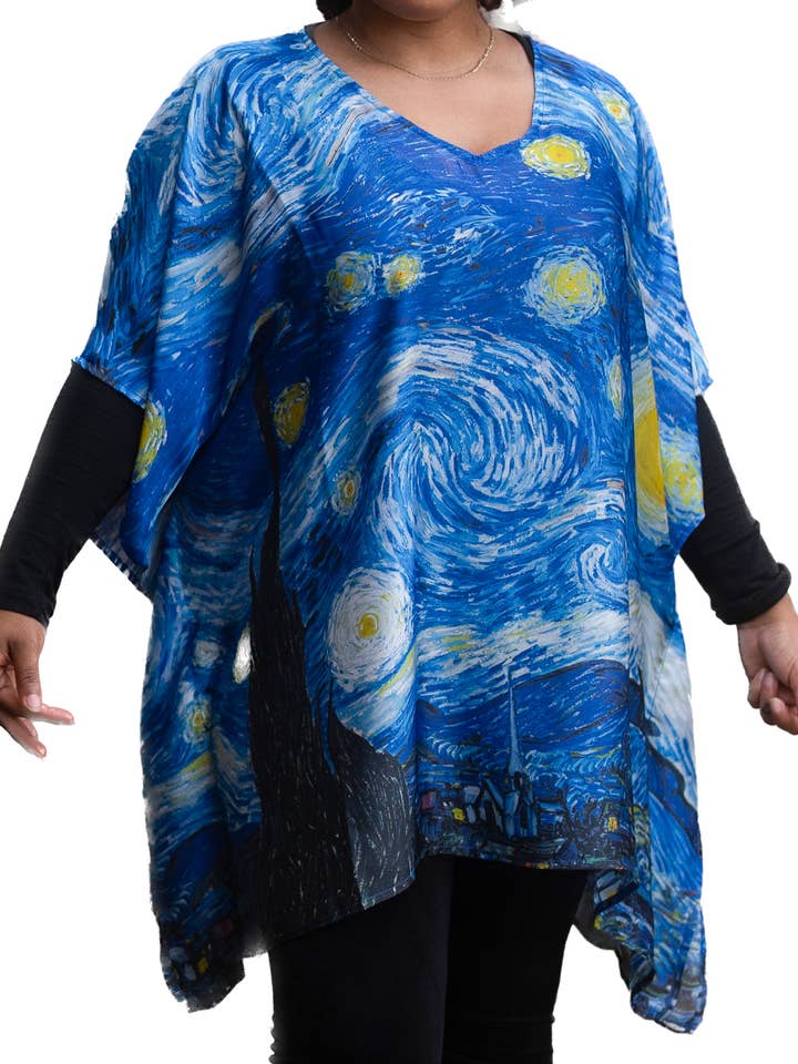 Van Gogh Starry Night Popover - Cabriolet Top for engroshandel hos Breeke