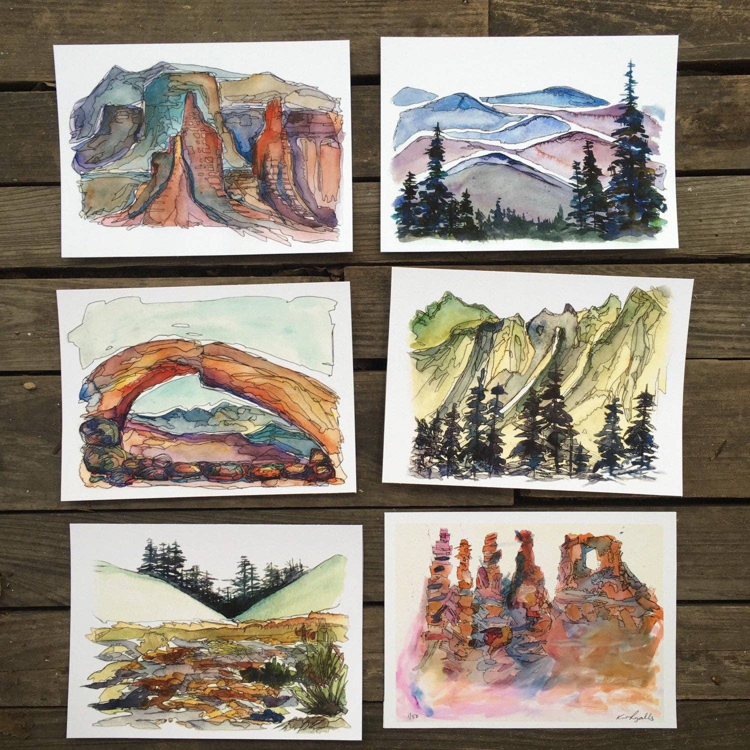 Kat Ryalls - Wholesale Art Print - Blue Ridge Mountains, Fine Art Print North Carolina4