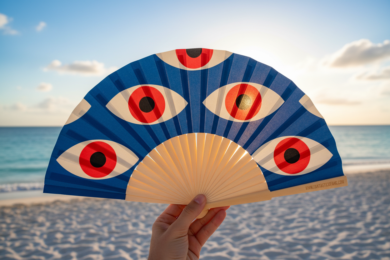 Fantastico Fans – wholesale Tillbehör – All Seeing Eye handfläkt 23 cm1