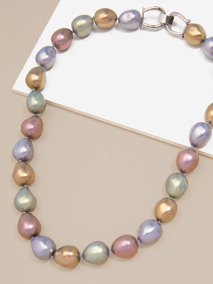 Classically Chic Pearl Strand Necklace for wholesale by ZENZII Jewelry