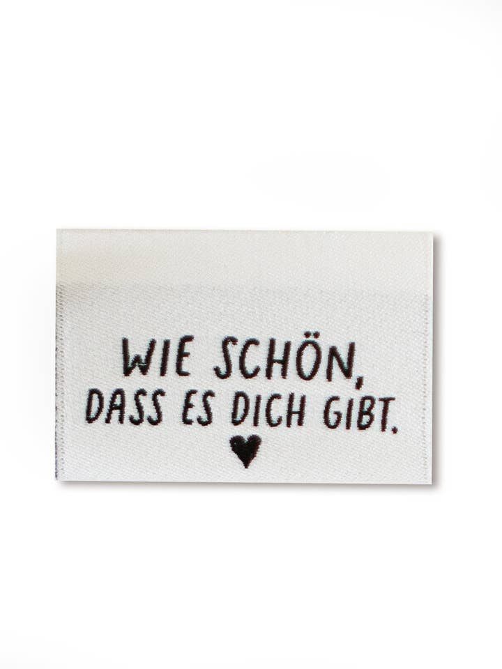 Klapp-Weblabel - how wonderful that you exist for wholesale by Paul und Clara