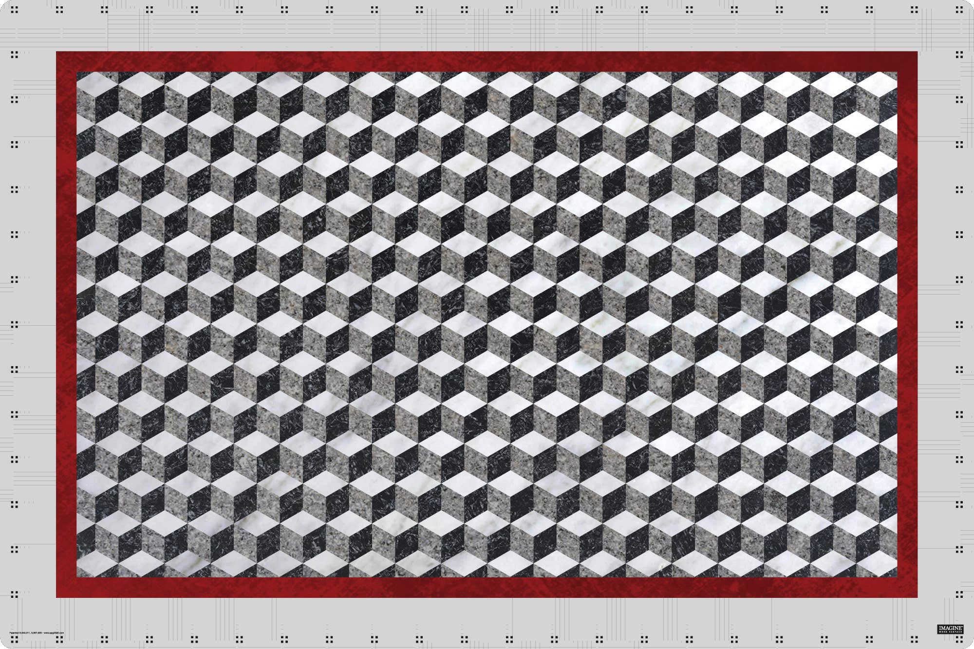 American Products Group, Inc - Wholesale Desk Pad - 24" x 36" Ceasars Villa Tile Imagine Work Surface - Desk Pad0