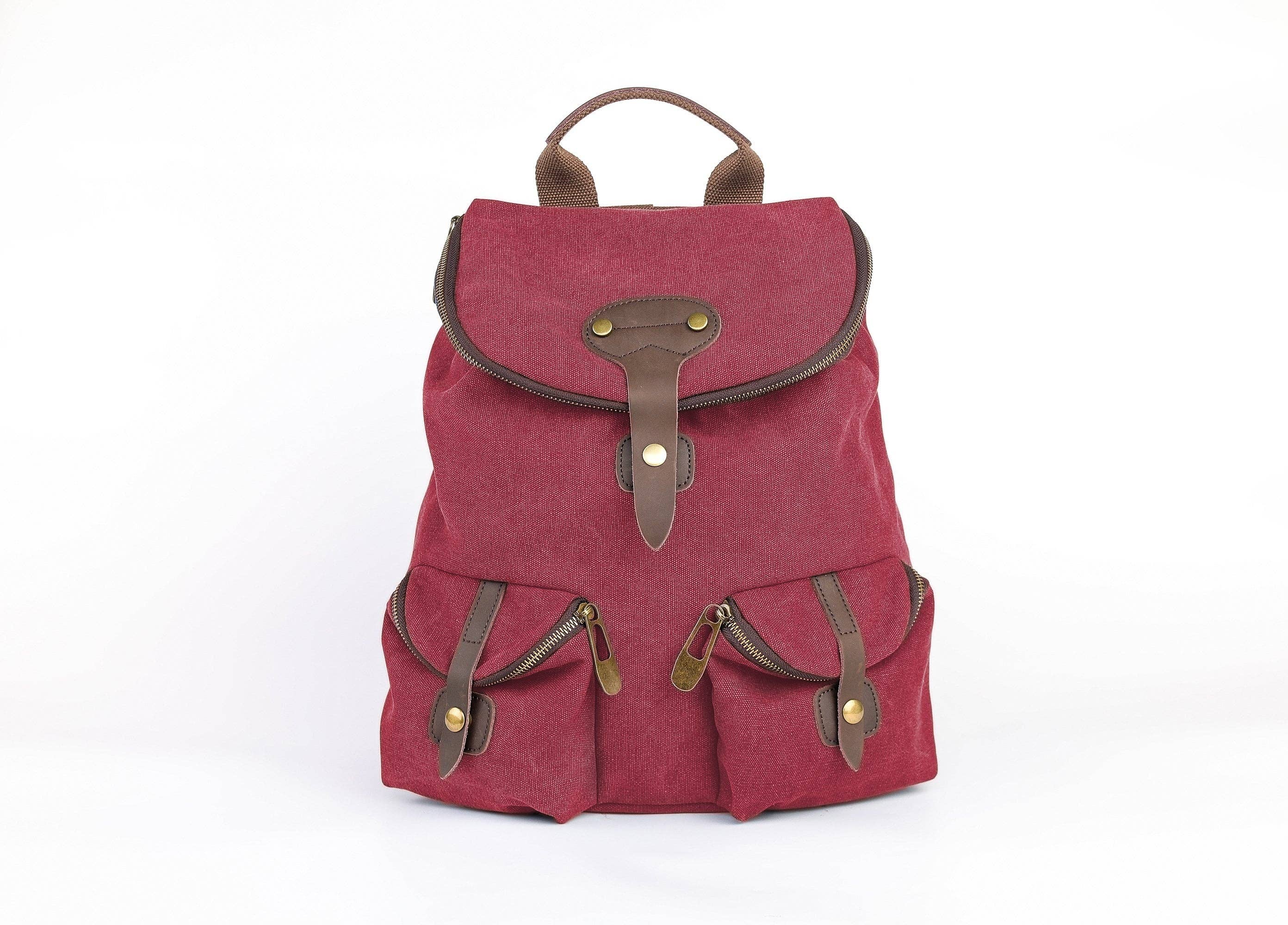 ZEDE PARIS - Wholesale Backpack - Women's - SAINT-PAUL - Canvas and leather backpack76
