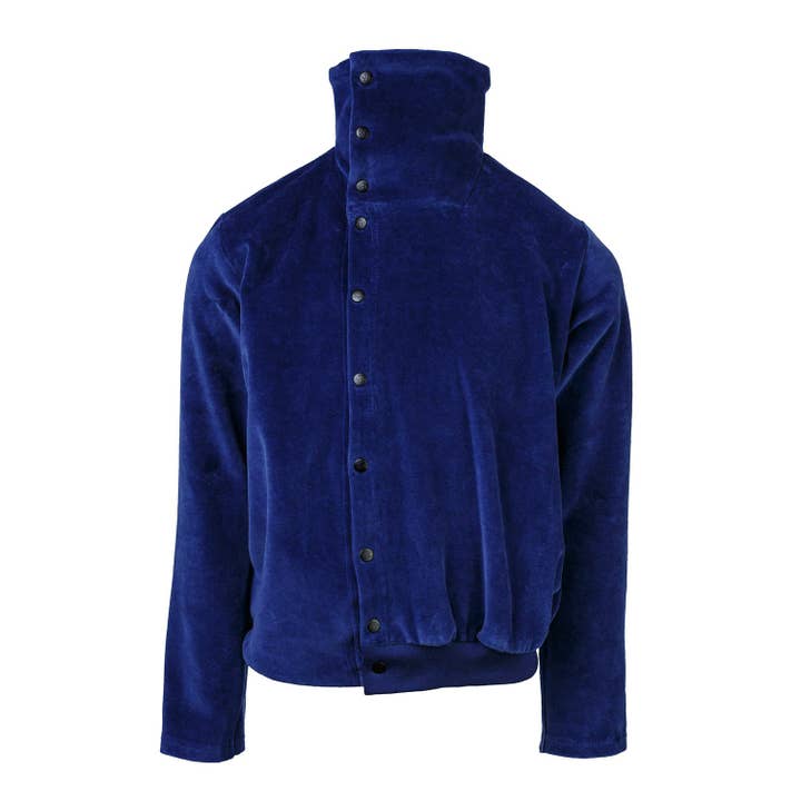 Top de terciopelo azul para venta al por mayor de Infantium Victoria