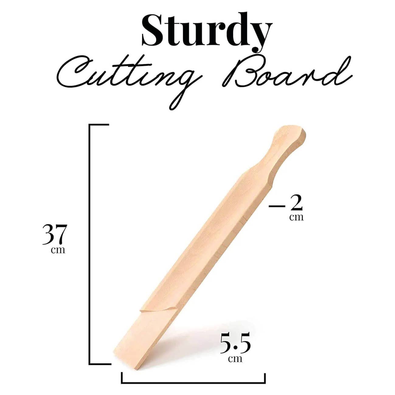 Tuuli GmbH - Vente Planche à découper - Planche à découper et à servir en bois de hêtre 37 x 5,5 cm3