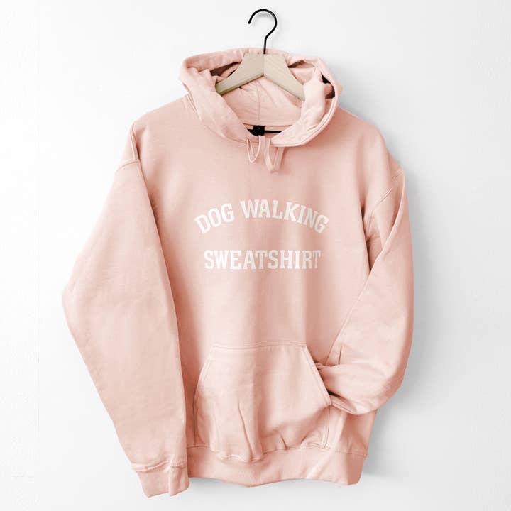 Poppy & Lou - Wholesale Graphic Sweatshirt - Women's - Dog Walking Sweatshirt — Cream & Blush4