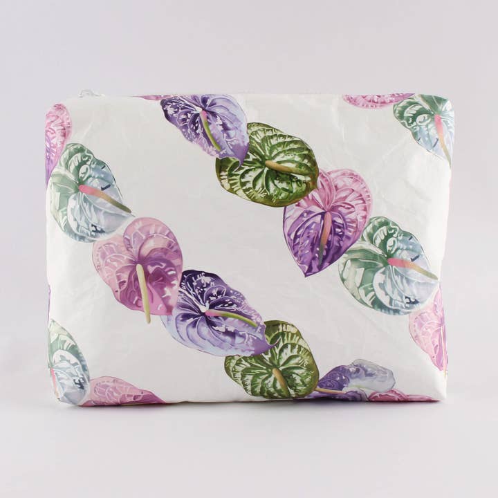 Rainbow Anthurium Pouch for wholesale by Misha Hawaii Home