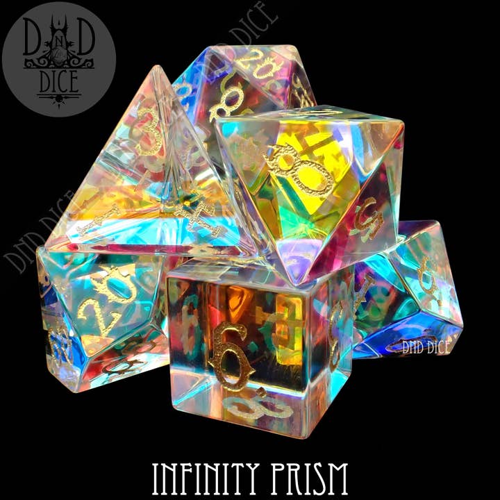 DNDDICE.COM - Vendita all'ingrosso Dadi - Vetro Prisma Infinito (Confezione Regalo)
