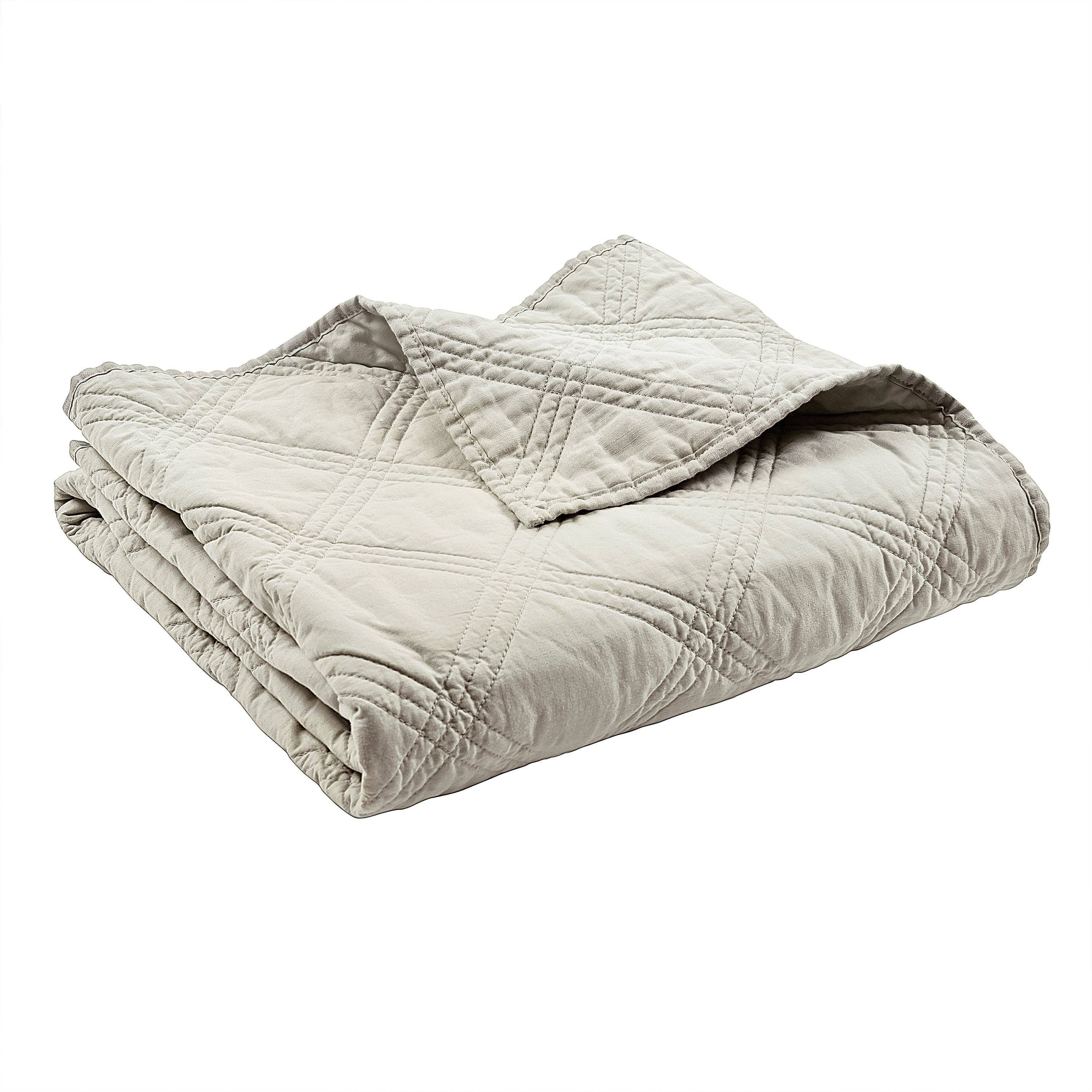 Levtex Home - Wholesale Throw Blanket - Washed Linen Quilted Throw4