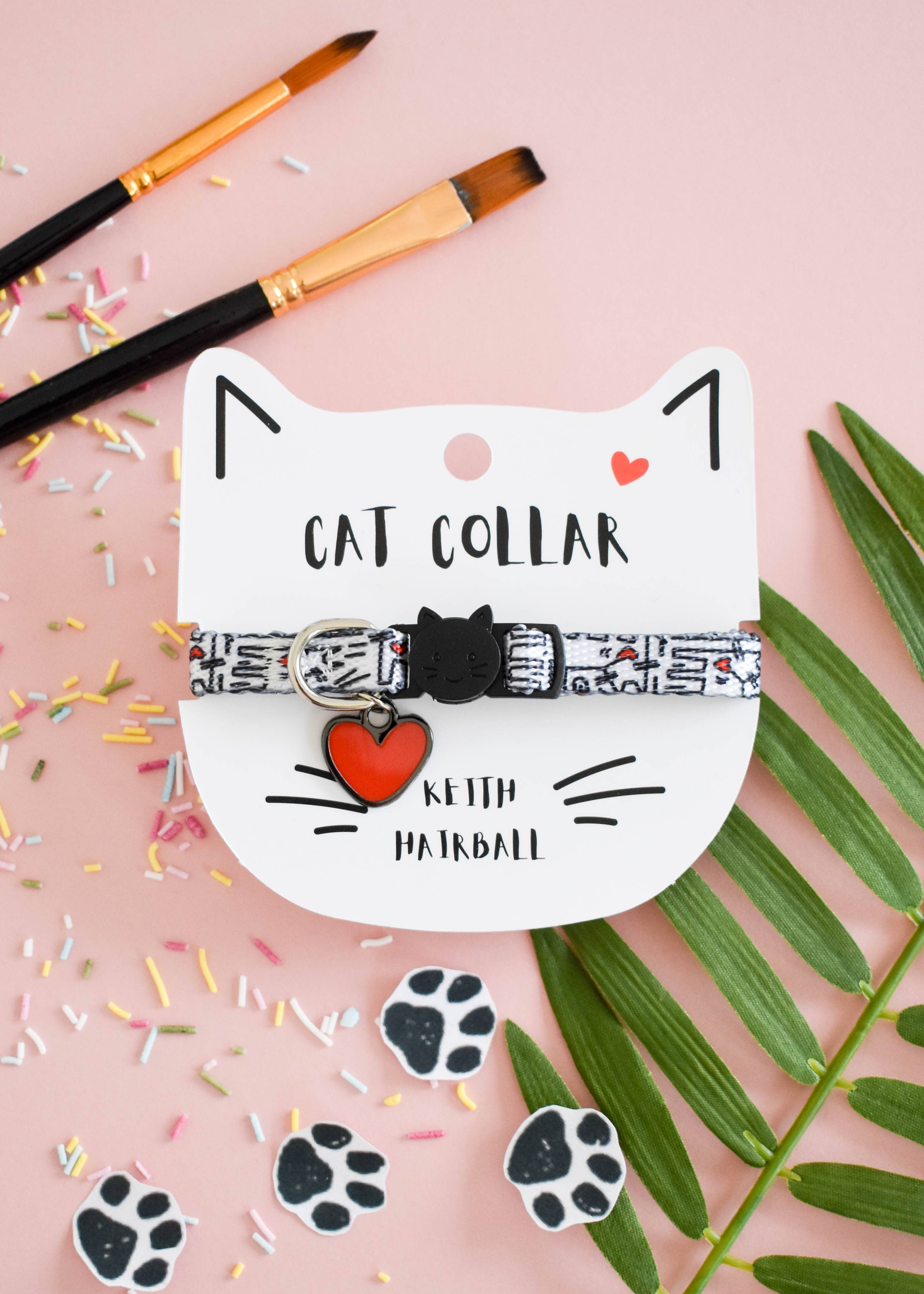Niaski - Feline Fine Art (USA DUTIES PAID) – wholesale Pet collar – Cat – Keith Hairball Artist Cat Collar4