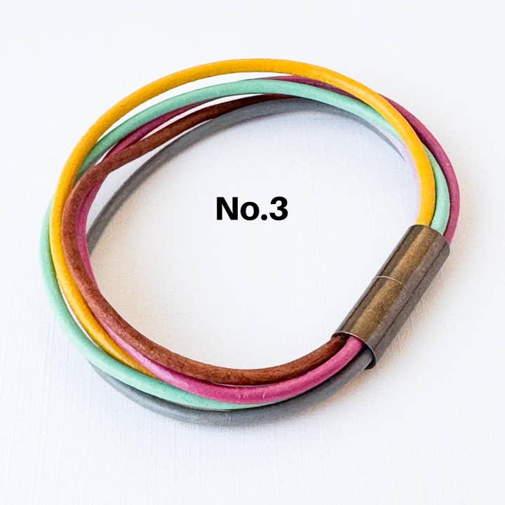 Nest Pretty Things - Wholesale Woven/Braided Bracelet - Colorful Magnetic Leather Cord Bracelet