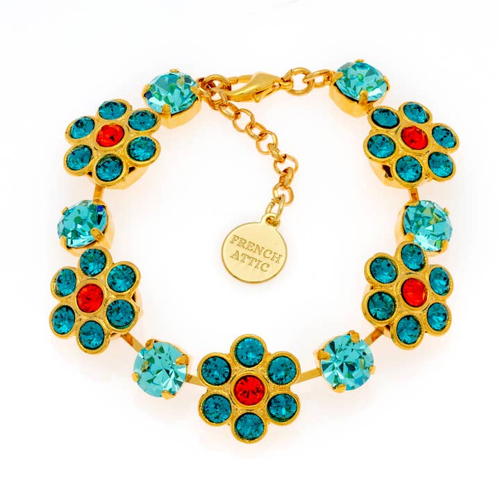 Roselle Bracelet Aqua for wholesale by French Attic