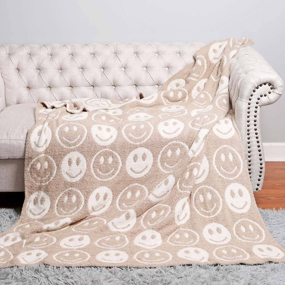 Sensibling Corp. - Wholesale Throw Blanket - SMILE PATTERNED REVERSIBLE Throw Blanket18
