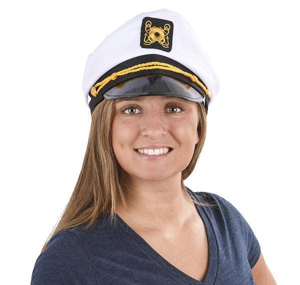 La Luna Bella - Toys - Wholesale Costume - Women's - WHITE CAPTAIN HAT - LLB Toys3