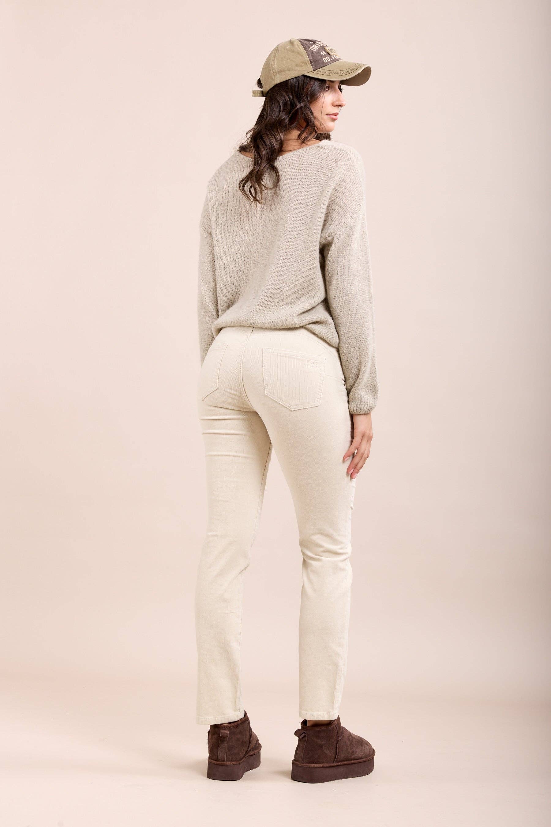 Toxik3 - Wholesale Pants - Women's - Toxik3 pantalon slim push-up stretch en velours milleraies7