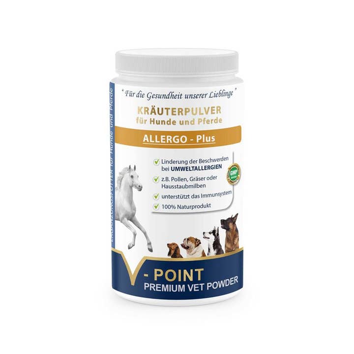 V-POINT - Wholesale Pet Supplement - Not Cat/Dog - ALLERGO Plus Premium herbal powder for horses