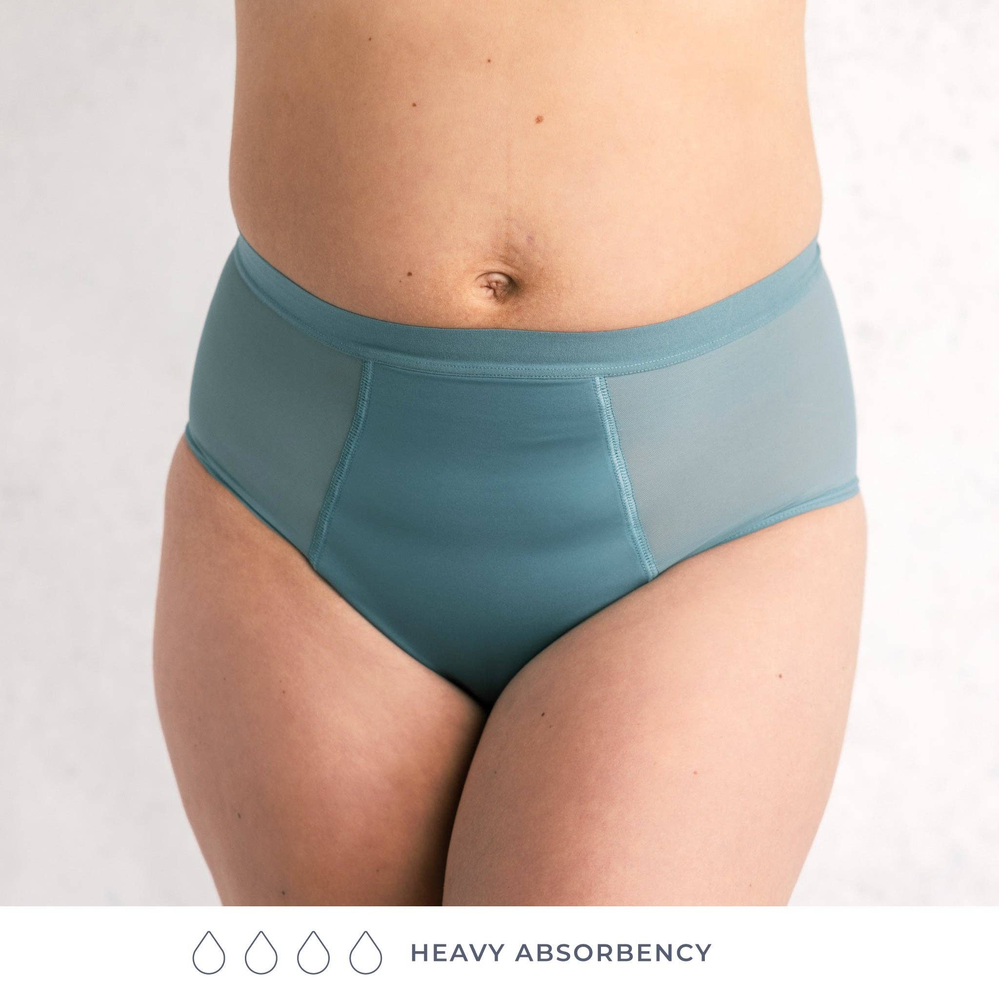 Saalt – wholesale Mensunderkläder - Dam – Tätslutande höga trosa med fransk skärning och full slinga – tungt flöde15