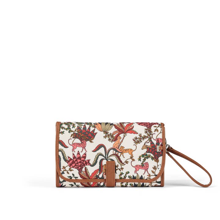 Bolsa de mano Change Mat, color crema y marrón para venta al por mayor de OiOi