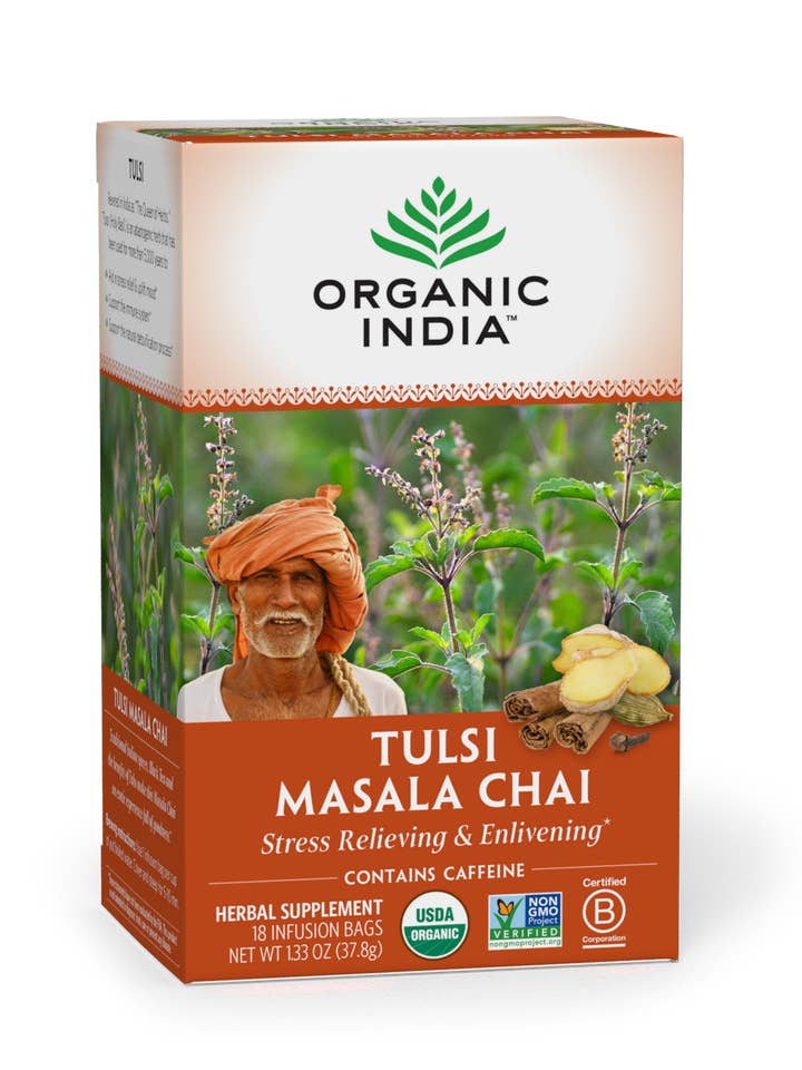 Tulsi Masala Chai pour la vente par ORGANIC INDIA