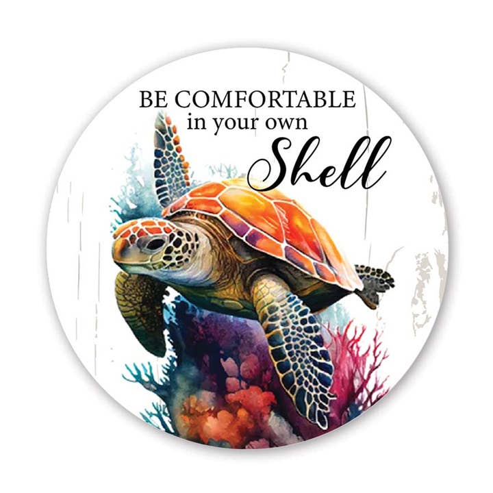 Turtle Magnet Beach Decor - Be Comfortable In Your Own Shell for wholesale by LifeSong Milestones