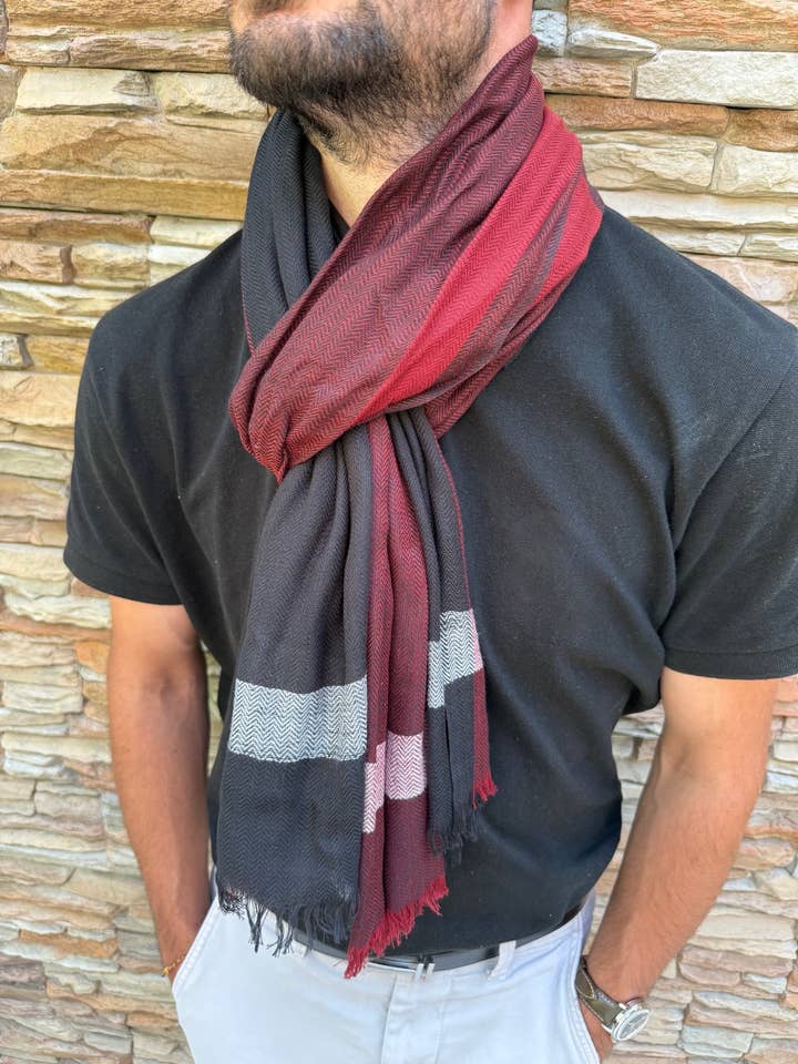 Men's Scarf - Timeless Elegance for wholesale by Maison Unik Accessoires