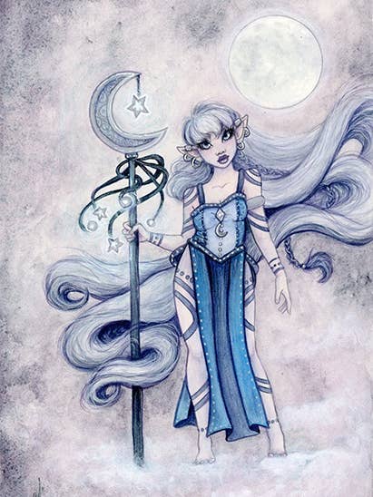 ACEO “Amaris” Art Print | Fantasy | Faerie/Fairy | Celestial for wholesale by Faeries of Glittering Glen