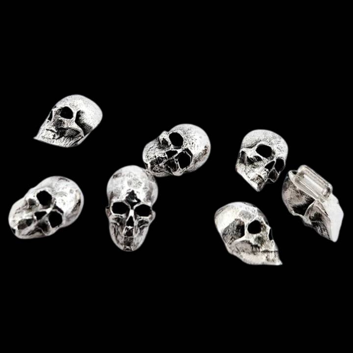 Sterling Silver Skull Buttons for wholesale by Inchoo bijoux inc