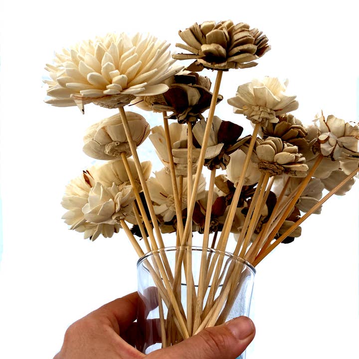 Pepper Street Studio - Wholesale Reed Diffuser - Wood Flower Diffuser Reed2