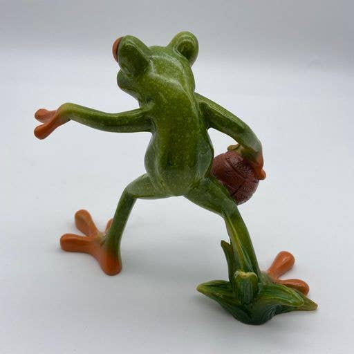 Deal1Sales - Wholesale Decorative Figurine - Glazed Red Eyed Tree Frog with Basket Ball Figurine