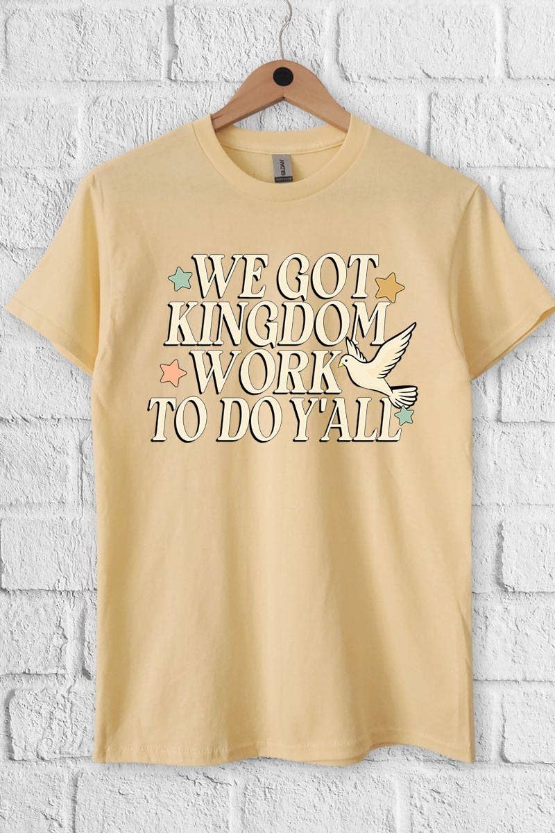 COLORBEAR - Wholesale T-Shirt (Graphic) - Women's - Kingdom Work Graphic Heavy Cotton Tee10