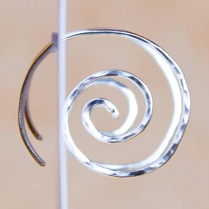 Dazed and Topazed - Wholesale Hoop Earrings - Spiral Hoop Earrings0