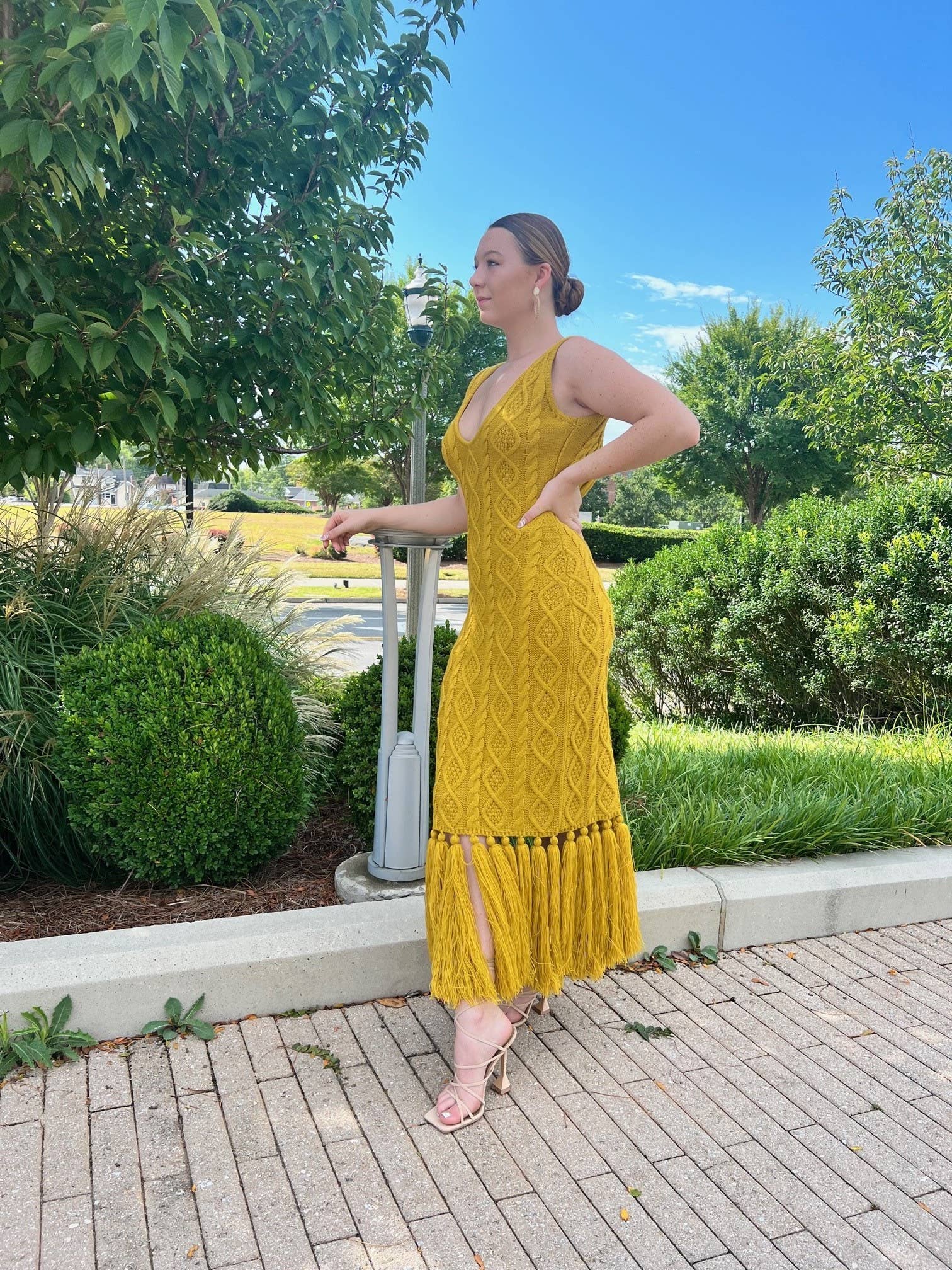 ELJ Ave - Wholesale Dress - Women's - Honesty Fringe Dress1