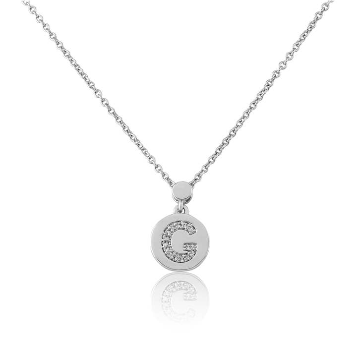 Little Miss Twin Stars - Wholesale Pendant/Charm Necklace - LMTS Classic! Initial Disc Pendant Necklace79