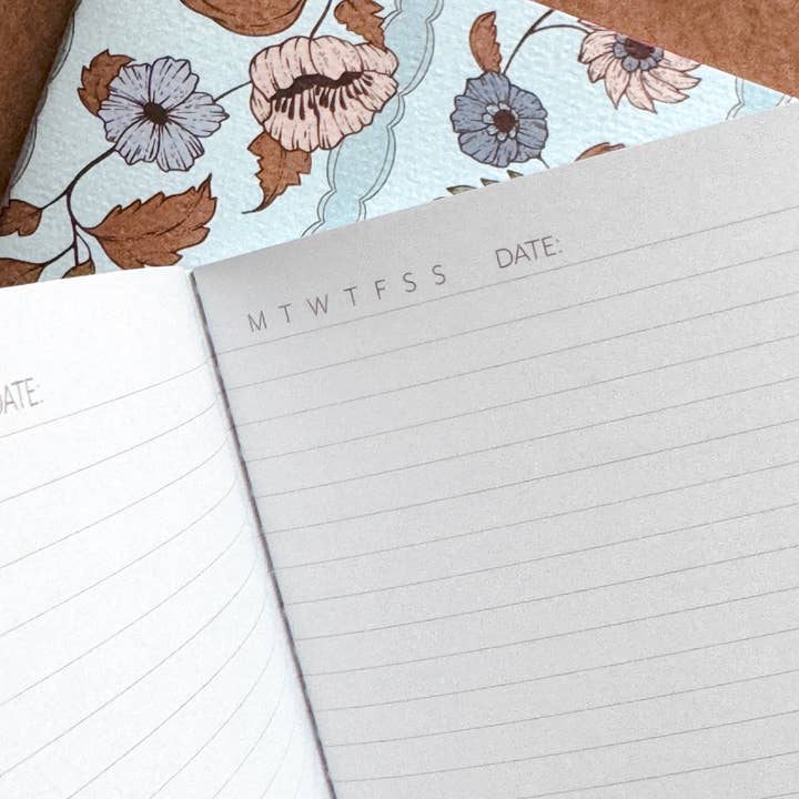 BOUCHETTE & CO. LLC - Wholesale Journal/Diary - FLORAL NOTEBOOKS | Witchwood Fern - Set of Two 5x74