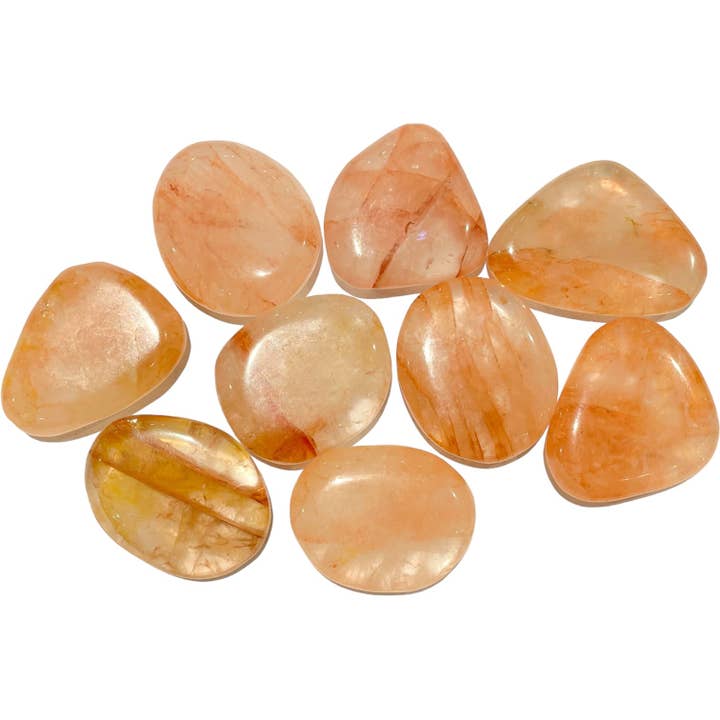 Ciottolo in quarzo ematoide rosso da 40 mm (confezione da 250 g) per la vendita all'ingrosso da parte di Foliesbijoux