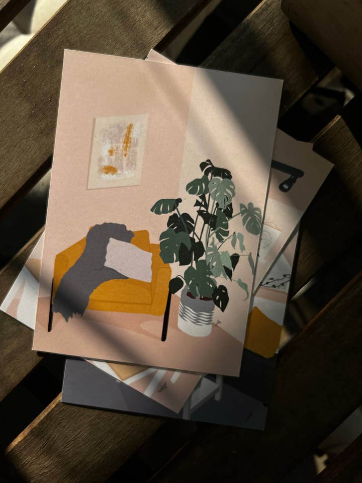 The Home Postcard 3-Pack for wholesale by la designs