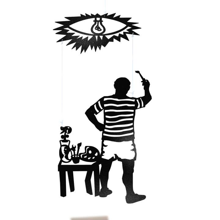 Picasso Decorative hanging mobile for wholesale by Perro Feo Workshop