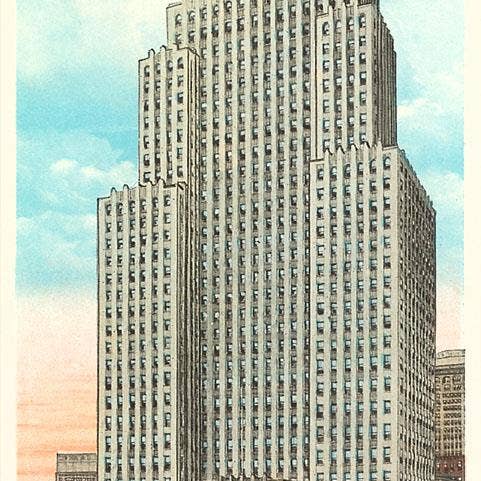 Kunstdruck WP-99 Koppers-Gebäude, Pittsburgh, Pennsylvania für den Großhandel von Found Image Press