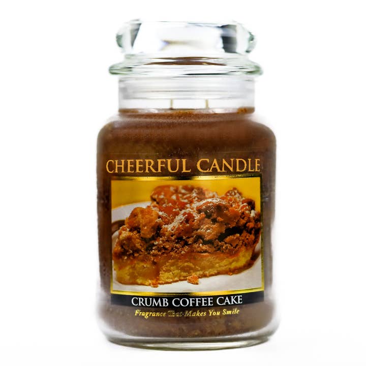Cheerful Candle (24oz.) – Crumb Coffee Cake for wholesale by A Cheerful Giver