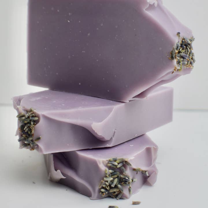 Lavender - Hemp Bar Soap for wholesale by Living Free Soapery