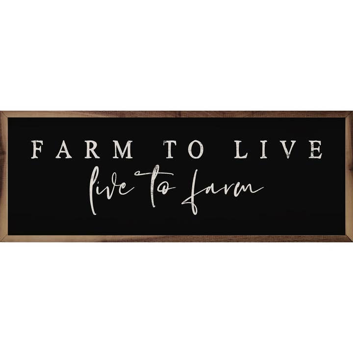Farm To Live Black for wholesale by Kendrick Home