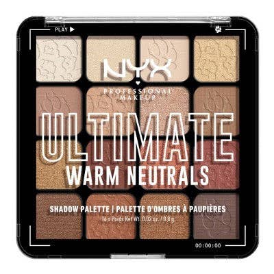 NYX Professional Makeup Ultimate Eyeshadow Palette Warm Neutrals 0,32oz - Contenitore Imperfetto per la vendita all'ingrosso da parte di This is Beauty