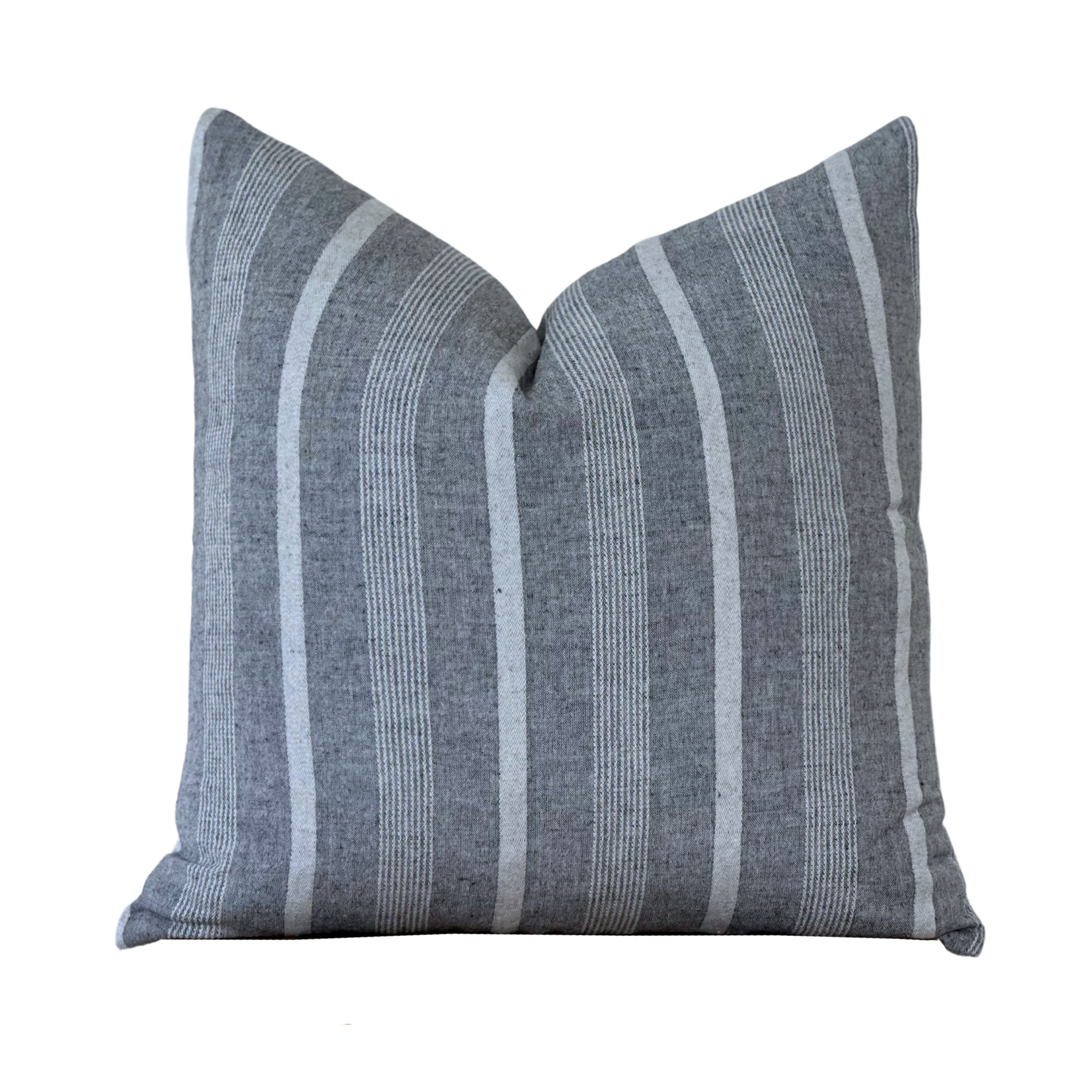 Porter Lane Home - Wholesale Throw Pillow Cover - Linen Stripe Pillow Cover | Addison1