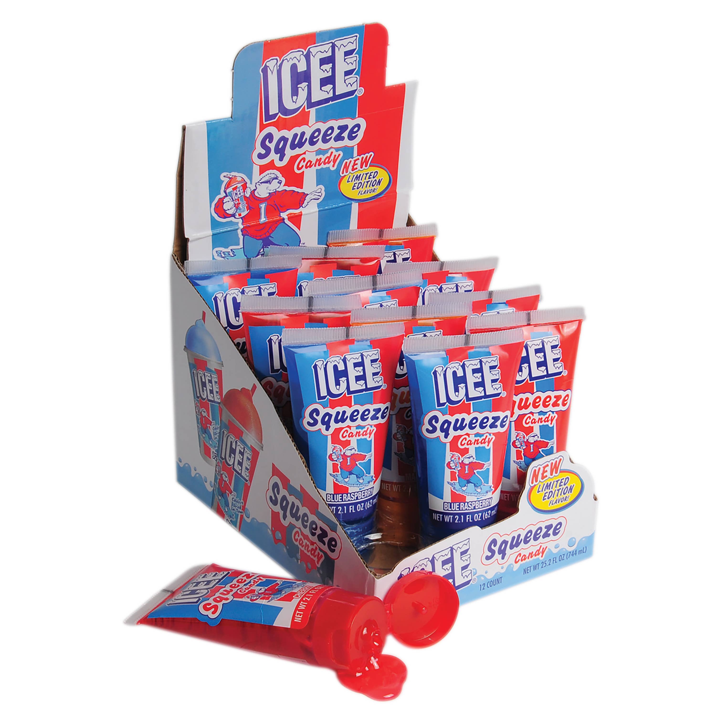 US Toy Company - Wholesale Hard Candy - Icee Squeeze Candy 12-unit Display0